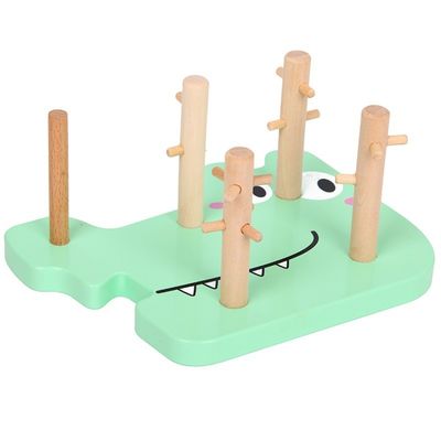 Kognitives Krokodil-Bärn-Form-Früherziehungs-Puzzlespiel