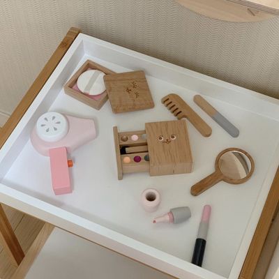 Der tragbare Montessori hölzerner kosmetischer Toy Set der Kinder ISO9001