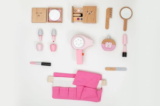 Der tragbare Montessori hölzerner kosmetischer Toy Set der Kinder ISO9001