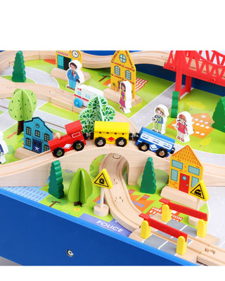 Erbauer Wooden Board Game Mini Woodens 88pcs City Road