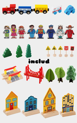 Erbauer Wooden Board Game Mini Woodens 88pcs City Road