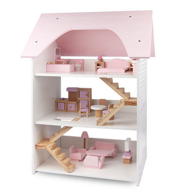 Wasserbasierte Beschichtungs-Mini Wooden Simulation House For-Kinder