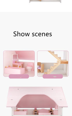 Wasserbasierte Beschichtungs-Mini Wooden Simulation House For-Kinder