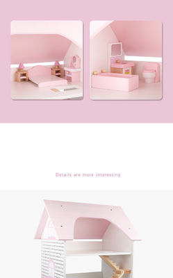 Wasserbasierte Beschichtungs-Mini Wooden Simulation House For-Kinder