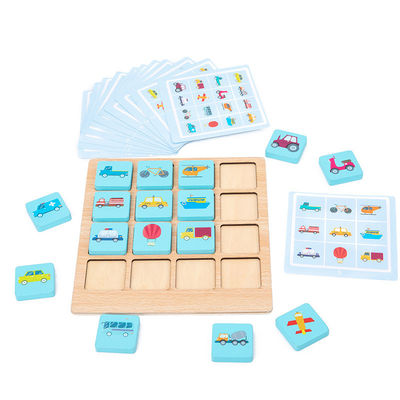 Puzzlespiel-Brettspiel des Montessori ODM-Kinder hölzernes