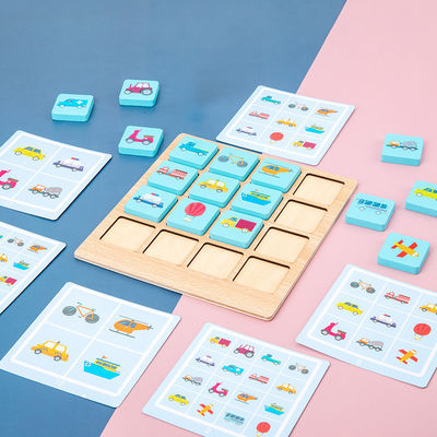 Puzzlespiel-Brettspiel des Montessori ODM-Kinder hölzernes