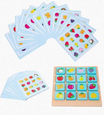 Puzzlespiel-Brettspiel des Montessori ODM-Kinder hölzernes