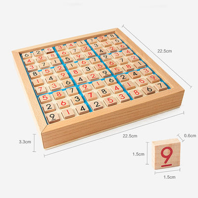 Ungiftige hölzerne Sudoku-Spiele für intellektuelle Entwicklung