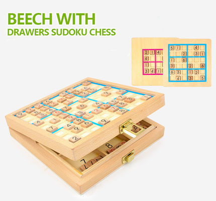 Ungiftige hölzerne Sudoku-Spiele für intellektuelle Entwicklung