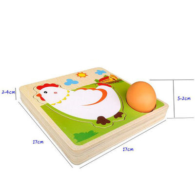 Wachstumsprozess-hölzernes multi Schicht-Puzzlespiel des Huhn3d