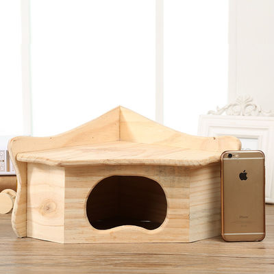 Hölzernes kleines Haus Soems beige Farbfür Hamster