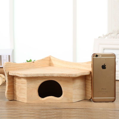Hölzernes kleines Haus Soems beige Farbfür Hamster