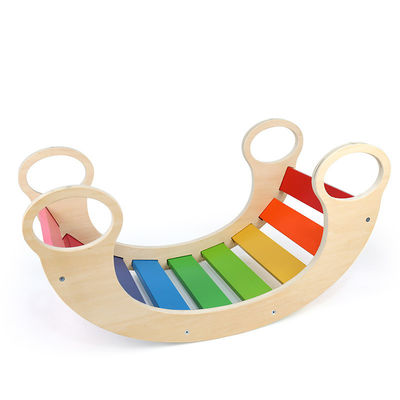 Soem-Baby Montessori-Regenbogen-hölzerner kletternder Rahmen