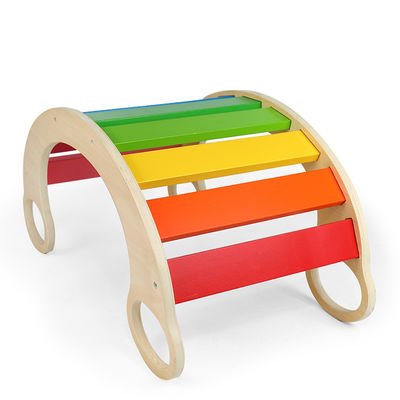 Soem-Baby Montessori-Regenbogen-hölzerner kletternder Rahmen
