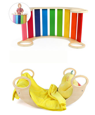 Soem-Baby Montessori-Regenbogen-hölzerner kletternder Rahmen