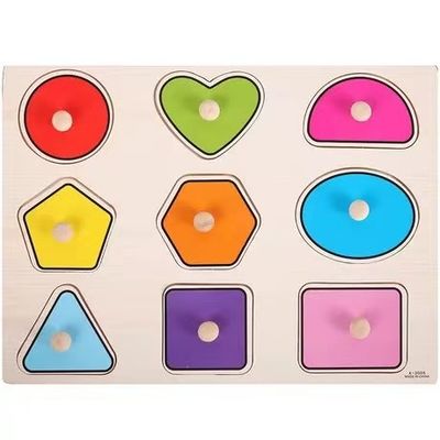 Hölzernes Puzzle der Handreichweite-3D Montessori für Säuglingsausbildung