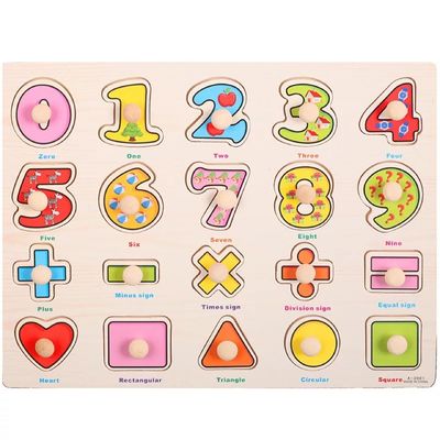 Hölzernes Puzzle der Handreichweite-3D Montessori für Säuglingsausbildung