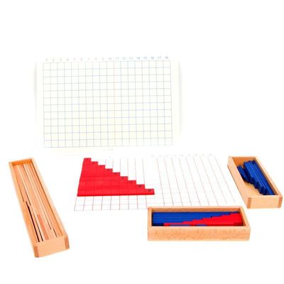 Hölzerner Montessori-Zusatz und Abzug-Brett für frühen Mathematik-Unterricht