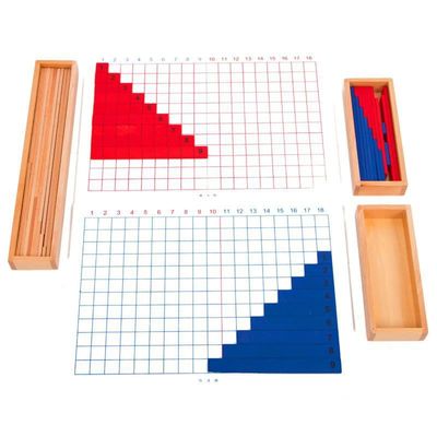 Hölzerner Montessori-Zusatz und Abzug-Brett für frühen Mathematik-Unterricht