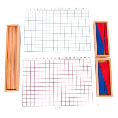 Hölzerner Montessori-Zusatz und Abzug-Brett für frühen Mathematik-Unterricht