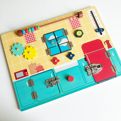 Kindererkennen-Entwicklung hölzernes Montessori-Tätigkeits-Brett