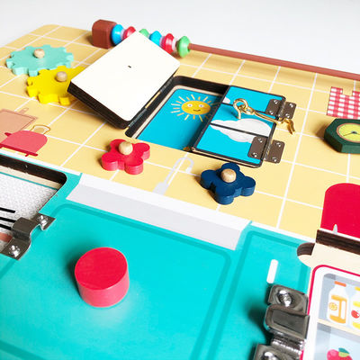 Kindererkennen-Entwicklung hölzernes Montessori-Tätigkeits-Brett