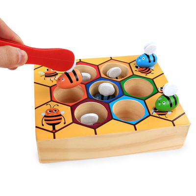 Handaugen-Koordinations-Spiel Montessori hölzernes für Kinderfrüherziehung