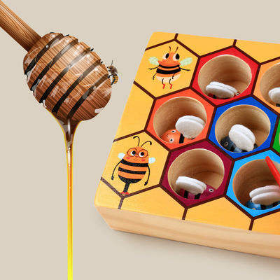 Handaugen-Koordinations-Spiel Montessori hölzernes für Kinderfrüherziehung