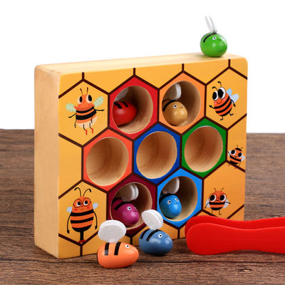Handaugen-Koordinations-Spiel Montessori hölzernes für Kinderfrüherziehung