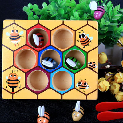 Handaugen-Koordinations-Spiel Montessori hölzernes für Kinderfrüherziehung