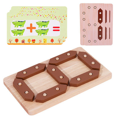 Kindermathematik-Aufklärungs-hölzernes Puzzle-Spielzeug