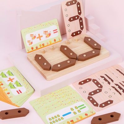 Kindermathematik-Aufklärungs-hölzernes Puzzle-Spielzeug