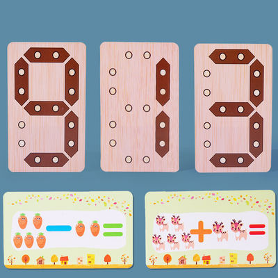 Kindermathematik-Aufklärungs-hölzernes Puzzle-Spielzeug