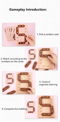 Kindermathematik-Aufklärungs-hölzernes Puzzle-Spielzeug