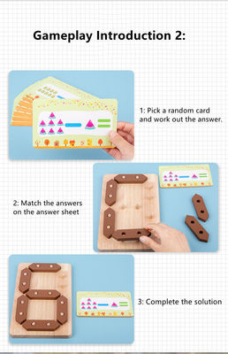 Kindermathematik-Aufklärungs-hölzernes Puzzle-Spielzeug