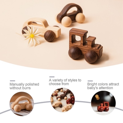 des Baby9/style Baustein Toy Maple Car Mahogany Classic-Auto-schwarze Walnuss-Geschenk Toy Beech Wood Car Educational Montess