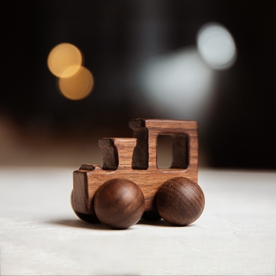des Baby9/style Baustein Toy Maple Car Mahogany Classic-Auto-schwarze Walnuss-Geschenk Toy Beech Wood Car Educational Montess