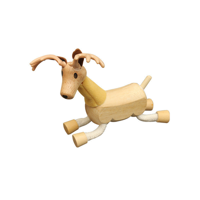 Hölzerne Simulations-kleines Tier blockiert Forest Farm Animal Dolls Early-Kindheits-Bausteine