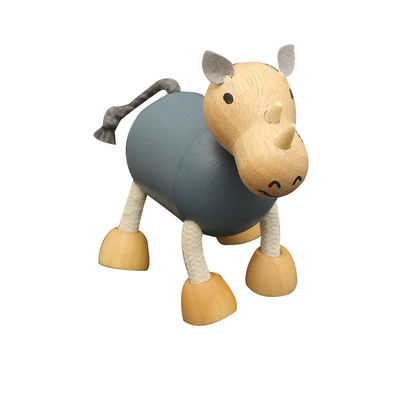 Hölzerne Simulations-kleines Tier blockiert Forest Farm Animal Dolls Early-Kindheits-Bausteine