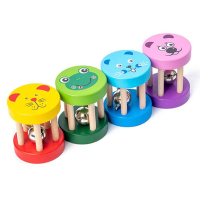 Musikalisches hölzernes Geklapper Montessori für das Baby-Krippen-Spielwaren-Baby pädagogisch