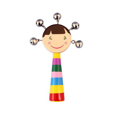 Musikalisches hölzernes Geklapper Montessori für das Baby-Krippen-Spielwaren-Baby pädagogisch