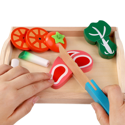 Simulations-Küche täuschen Toy Wooden Montessori Educational For-Kinder vor