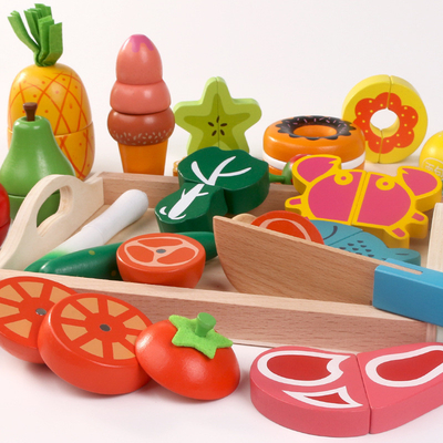 Simulations-Küche täuschen Toy Wooden Montessori Educational For-Kinder vor