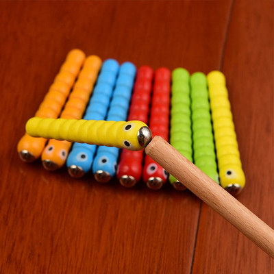 Hölzerne Wanzen-fangendes Spiel 5 entwurmt pädagogische Spielwaren 1 hölzerne Spielwaren-Zusätze Montessori
