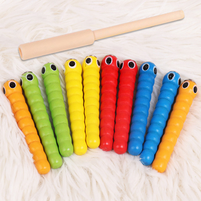 Hölzerne Wanzen-fangendes Spiel 5 entwurmt pädagogische Spielwaren 1 hölzerne Spielwaren-Zusätze Montessori