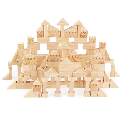 Montessori-Ausbildungs-hölzerne Körner, die Baustein-Kindergarten-Kinderfrühe Kindheits-Erziehnungskinderspielwaren stapeln