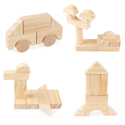 Montessori-Ausbildungs-hölzerne Körner, die Baustein-Kindergarten-Kinderfrühe Kindheits-Erziehnungskinderspielwaren stapeln