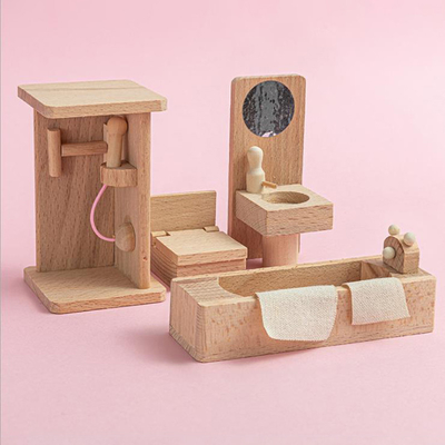 Hölzerne Puppenhaus-Esszimmertisch-Möbel für Kindergeschenk-Ausbildung