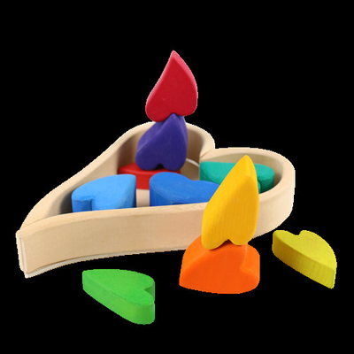 Spielwaren-Regenbogenbaustein DIY 3D hölzernes großes für Kinderkinder