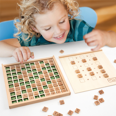 Montessori pädagogisch 	Hölzernes Mathe Toy For Preschool Counting Number